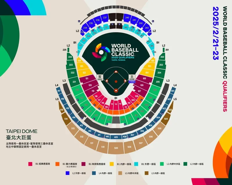 WBC資格賽大巨蛋售票資訊